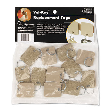 SecurIT® Extra Blank Hook And Loop Tags, Security-backed, 1 1-8 X 1, Beige, 12-pack freeshipping - TVN Wholesale